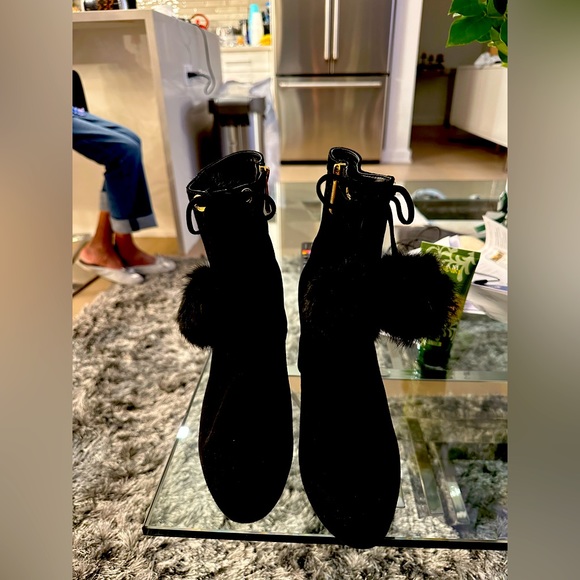 Michael Kors Black Suede Booties - Picture 1 of 3
